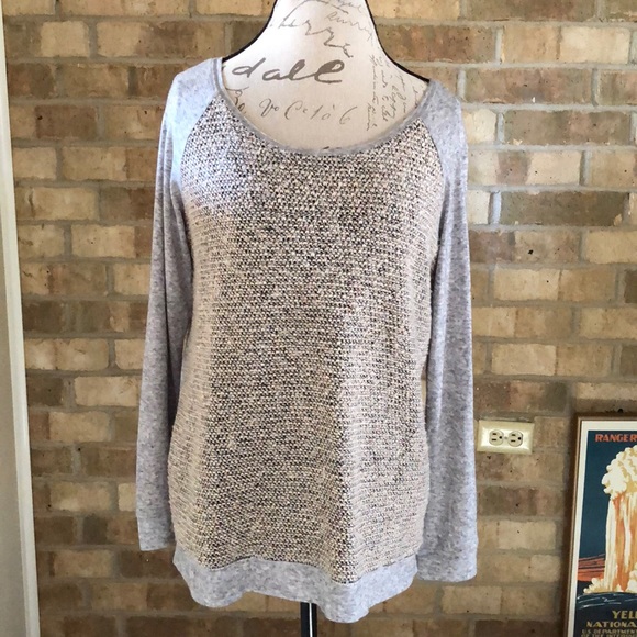 Mystree Sweaters - Mystree Mixed Media Sweater